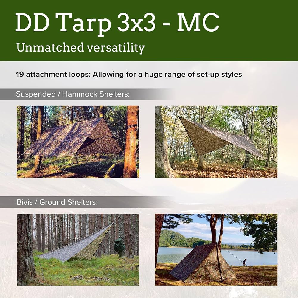 新品未使用　DD Tarp 3×3 ダークブラウン Amazon | DD Tarp 3x3 (Coyote brown) 正規品 | DD Hammocks